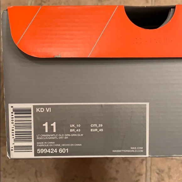 KD 6, never worn brand new !! - Picture 3 of 3